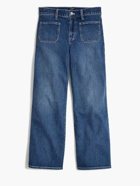J. Crew Curvy Full-length Slim Wide-Leg Jeans Women’s Size 33